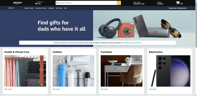 Amazon Page